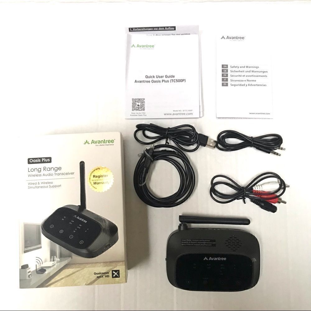NOB Avantree Oasis Plus long range wireless audio transceiver